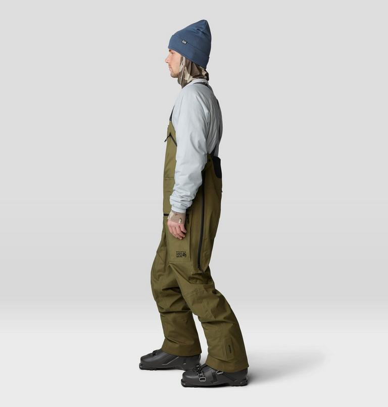 Men's High Exposure GORE-TEX C-KNIT Bib, Color: Combat Green, image 4