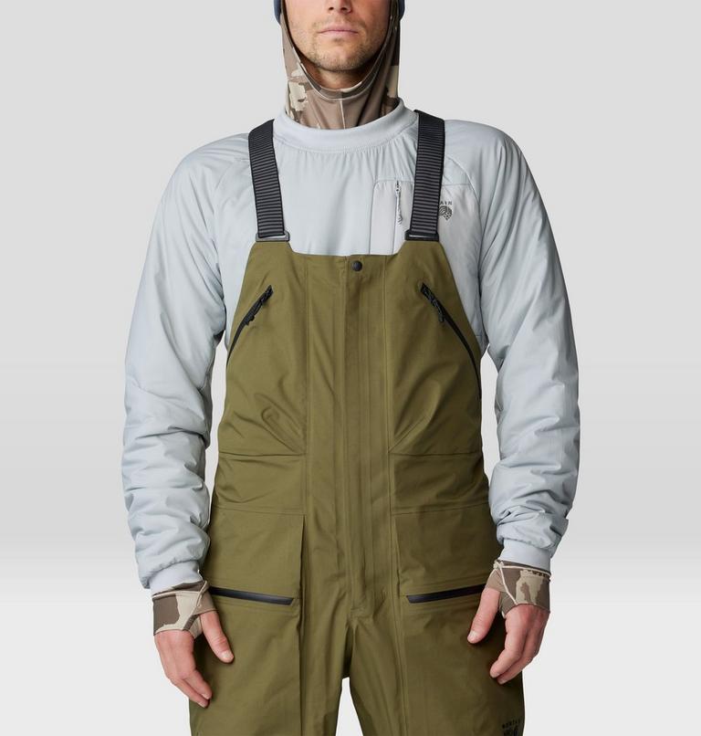 Men's High Exposure GORE-TEX C-KNIT Bib, Color: Combat Green, image 6