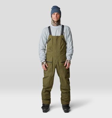 Men's High Exposure GORE-TEX C-KNIT Bib, Color: Combat Green, image 1