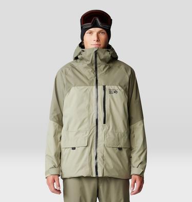 Men's Firefall Insulated Jacket, Color: Mantis Green, Stone Green, image 5
