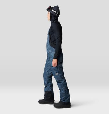 Men's Firefall Bib, Color: Moon Blue Snowdrifts Print, image 12