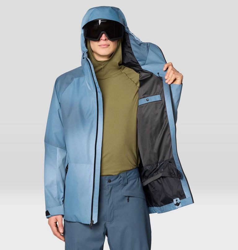 Men's Firefall Jacket, Color: Moon Blue Ombre Print, image 8