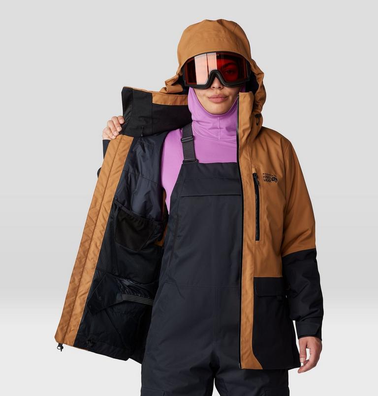 Women's Firefall Insulated Parka, Color: Copper Clay, Black, image 8