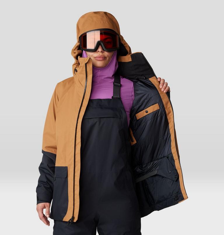 Women's Firefall Insulated Parka, Color: Copper Clay, Black, image 9
