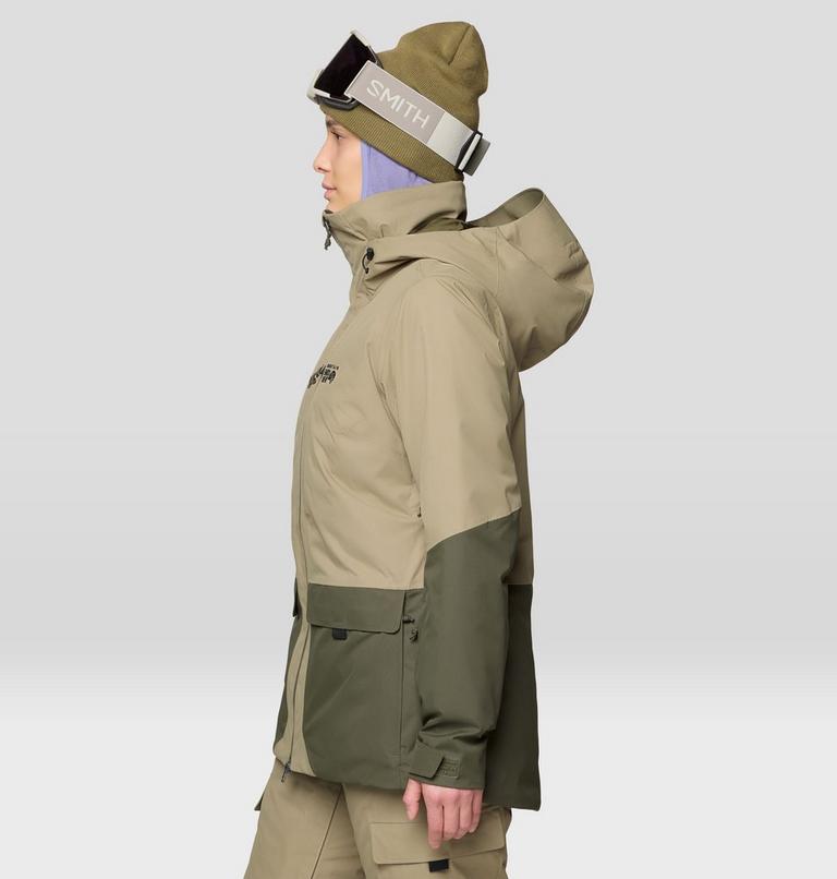 Women's Firefall Insulated Parka, Color: Landslide, Dark Pine, image 4