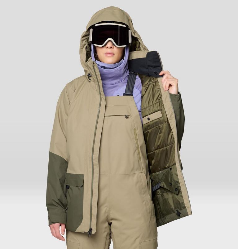 Women's Firefall Insulated Parka, Color: Landslide, Dark Pine, image 7