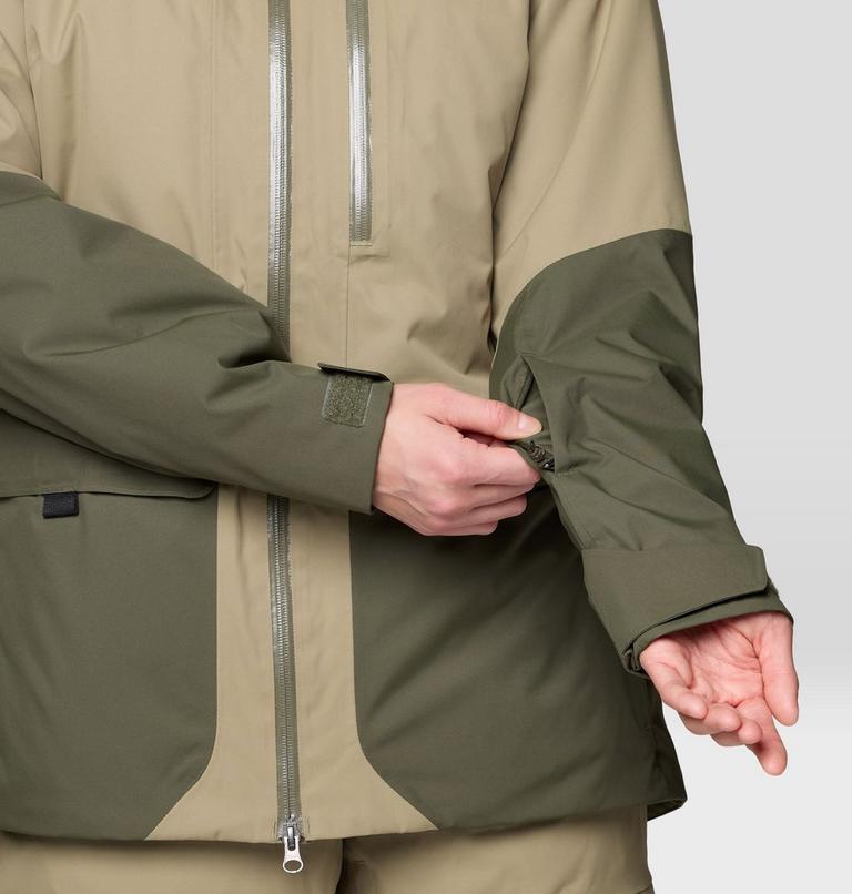 Women's Firefall Insulated Parka, Color: Landslide, Dark Pine, image 12