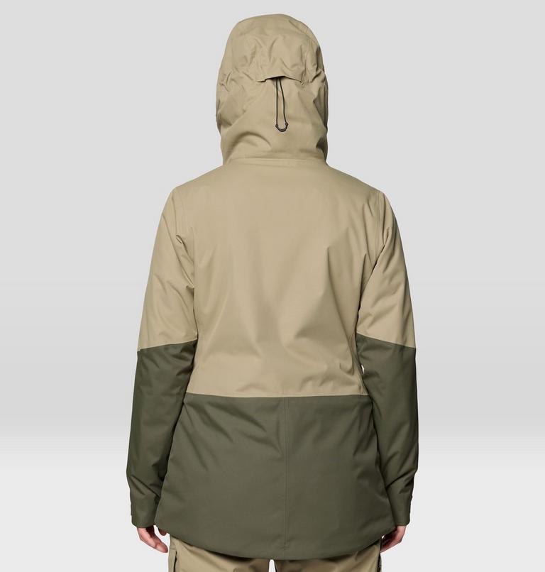 Women's Firefall Insulated Parka, Color: Landslide, Dark Pine, image 3
