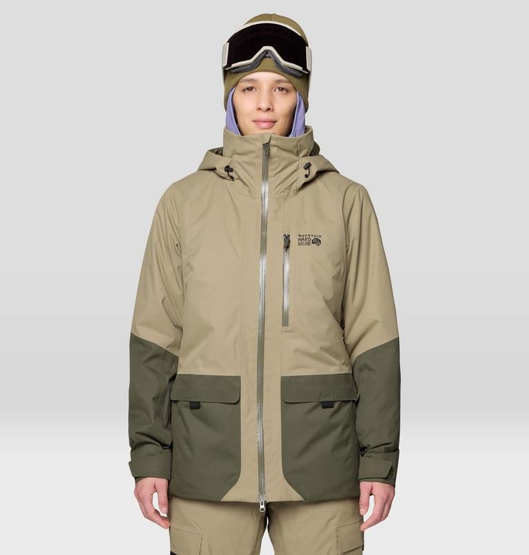 Women's Firefall Insulated Parka, Color: Landslide, Dark Pine, image 1