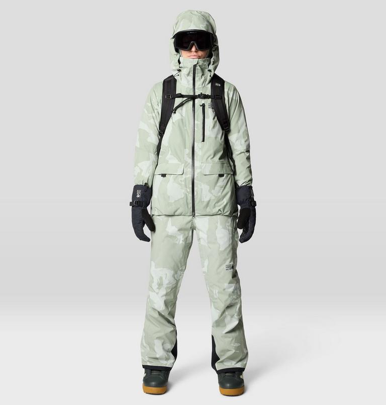 Women's Firefall Insulated Parka, Color: White Sage Snowdrifts Print, image 15
