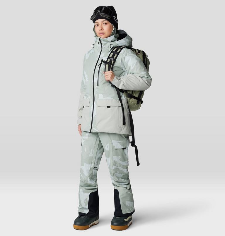 Women's Firefall Insulated Parka, Color: White Sage Snowdrifts Print, image 16