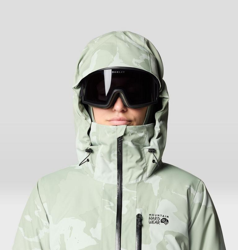 Women's Firefall Insulated Parka, Color: White Sage Snowdrifts Print, image 4
