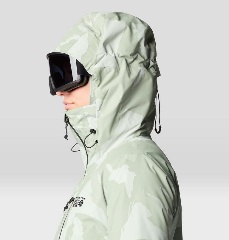 Women's Firefall Insulated Parka, Color: White Sage Snowdrifts Print, image 5