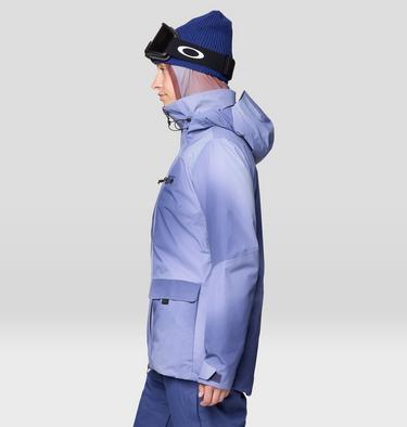 Women's Firefall Insulated Parka, Color: Lapis Dusk Ombre Print, image 3