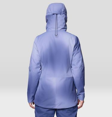 Women's Firefall Insulated Parka, Color: Lapis Dusk Ombre Print, image 2