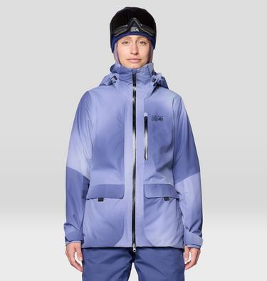 Women's Firefall Insulated Parka, Color: Lapis Dusk Ombre Print, image 1