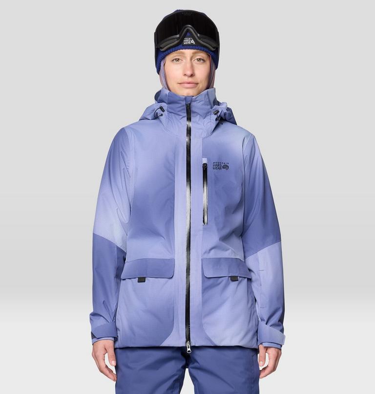 Women's Firefall Insulated Parka, Color: Lapis Dusk Ombre Print, image 1