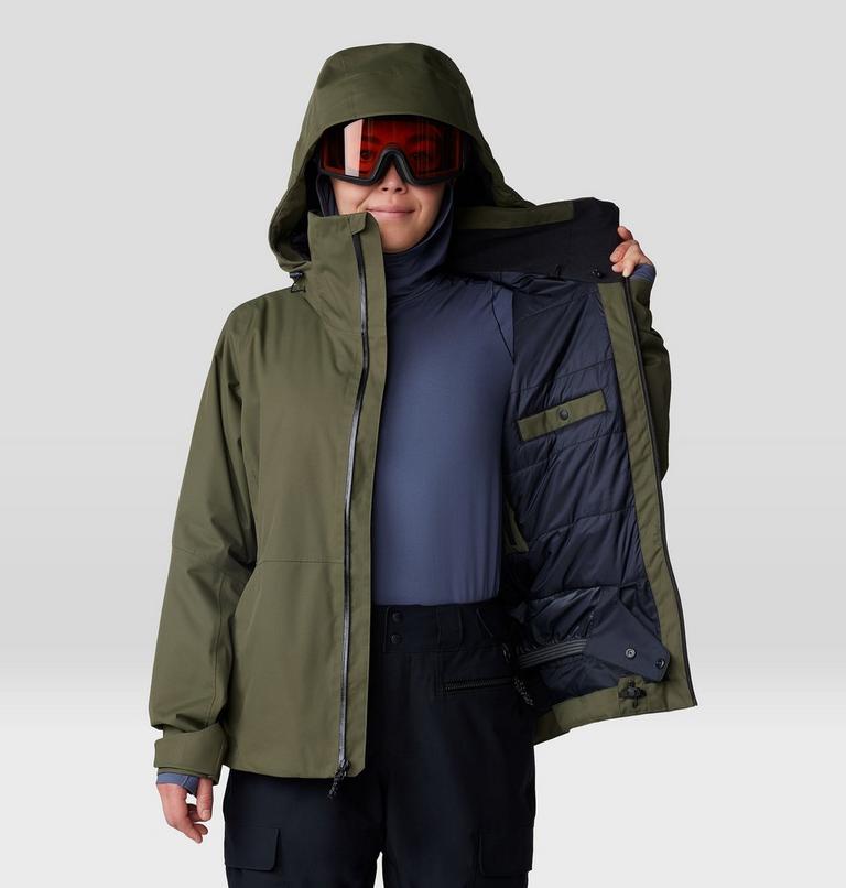 Women's Firefall Insulated Jacket, Color: Dark Pine, image 10