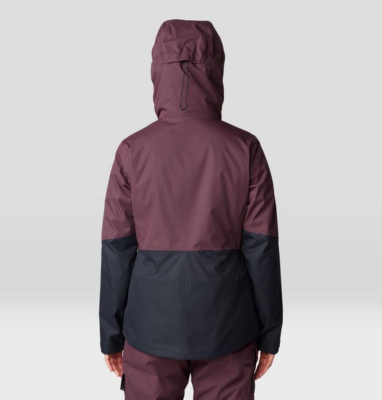Women's Firefall Insulated Jacket, Color: Blackberry / Black, image 2