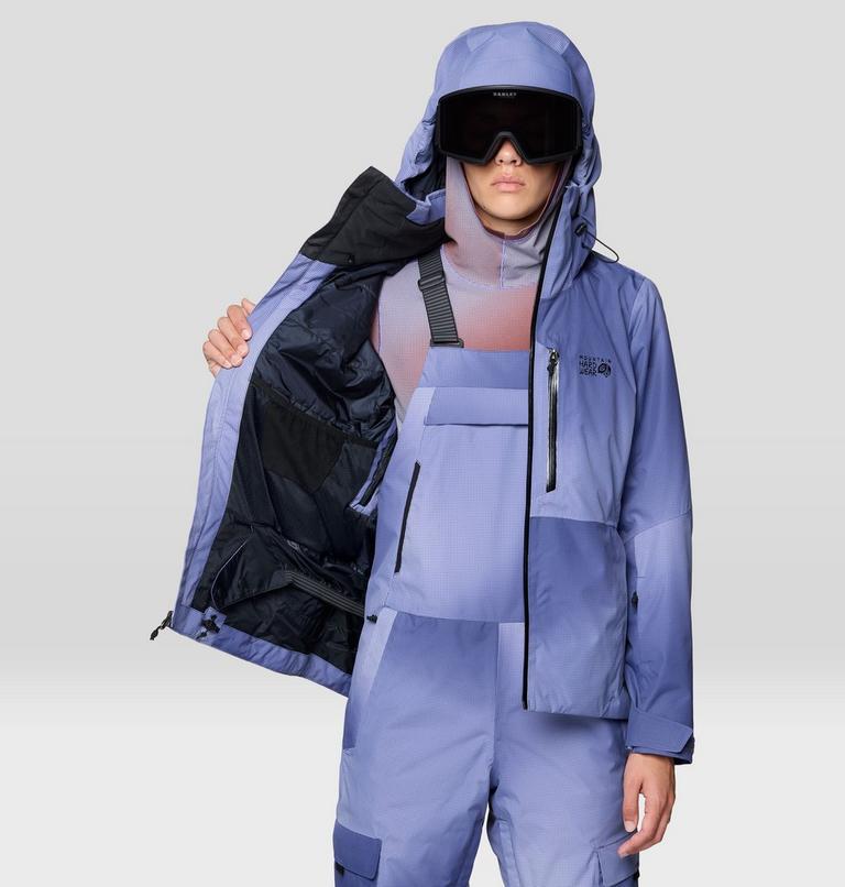 Women's Firefall Insulated Jacket, Color: Lapis Dusk Ombre Print, image 7