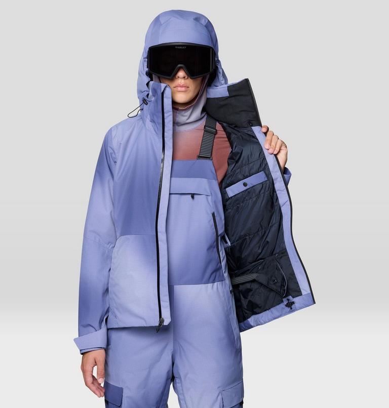 Women's Firefall Insulated Jacket, Color: Lapis Dusk Ombre Print, image 8