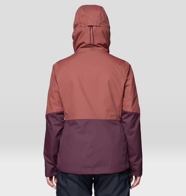 Women's Firefall Insulated Jacket, Color: Bourbon Brown, Blackberry, image 3