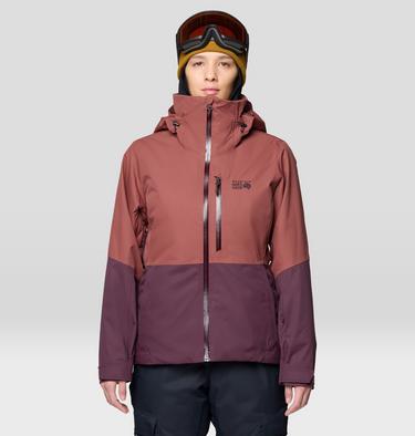 Women's Firefall Insulated Jacket, Color: Bourbon Brown, Blackberry, image 1