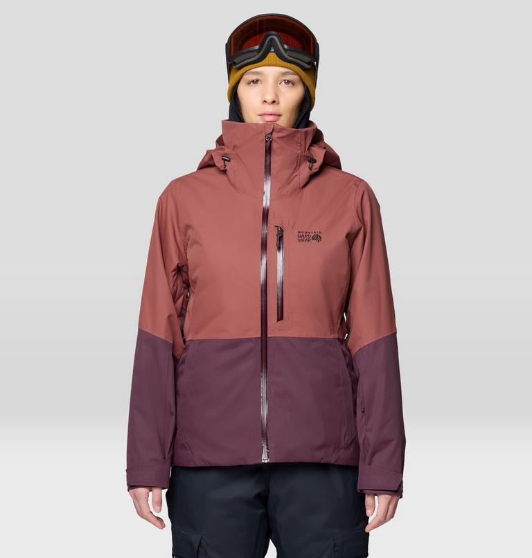 Women's Firefall Insulated Jacket, Color: Bourbon Brown, Blackberry, image 1