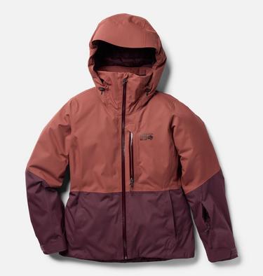 Women's Firefall Insulated Jacket, Color: Bourbon Brown, Blackberry, image 2