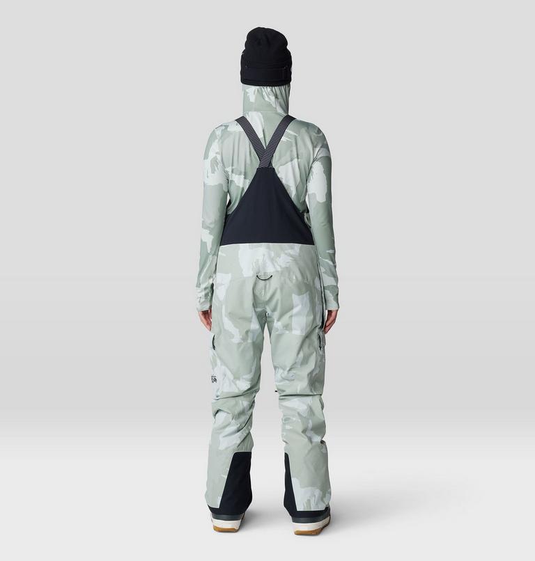 Women's Firefall Bib, Color: White Sage Snowdrifts Print, image 3