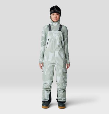 Women's Firefall Bib, Color: White Sage Snowdrifts Print, image 9