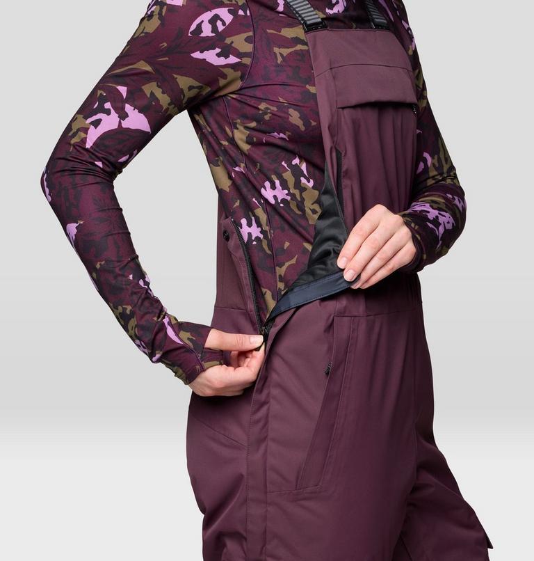 Women's Firefall Bib, Color: Blackberry, image 9