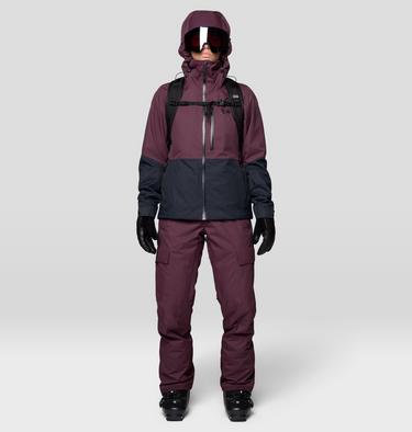 Women's Firefall Bib, Color: Blackberry, image 10