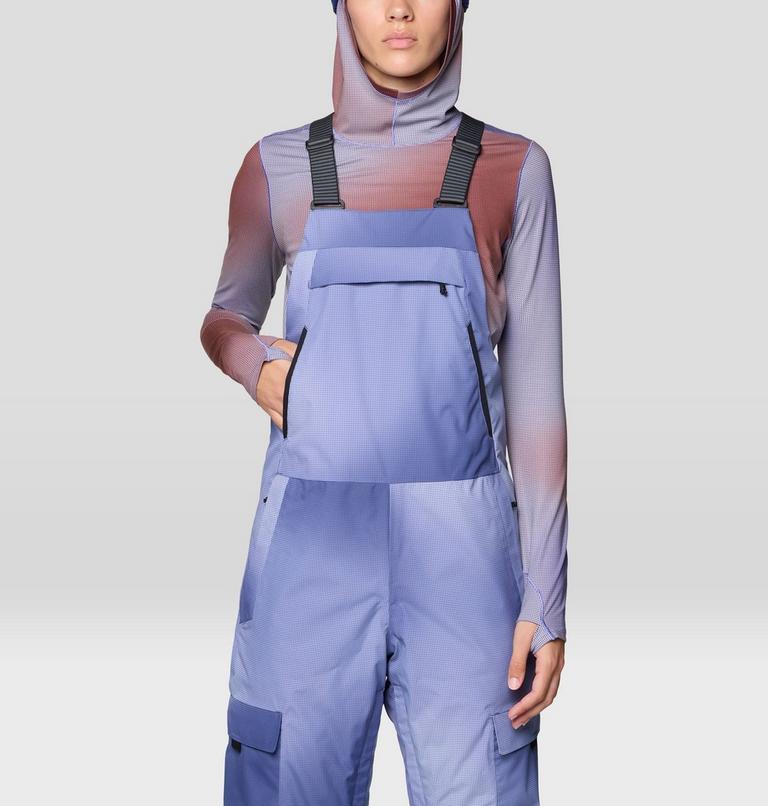 Women's Firefall Bib, Color: Lapis Dusk Ombre Print, image 7