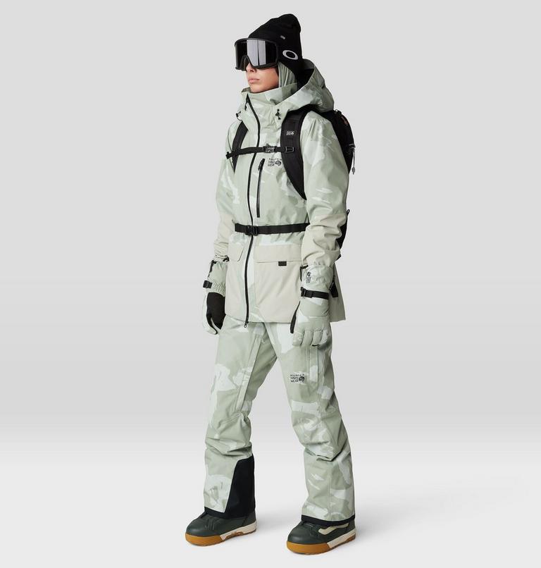 Women's Firefall Insulated Pant, Color: White Sage Snowdrifts Print, image 13