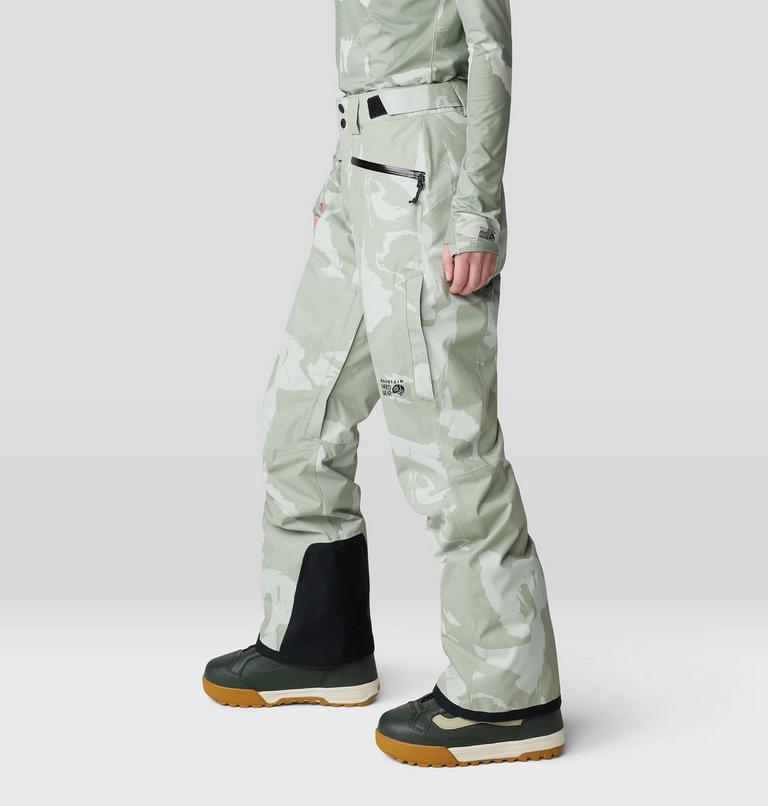 Women's Firefall Insulated Pant, Color: White Sage Snowdrifts Print, image 4
