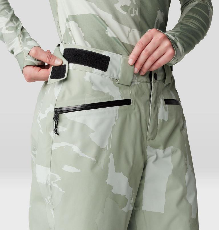 Women's Firefall Insulated Pant, Color: White Sage Snowdrifts Print, image 7
