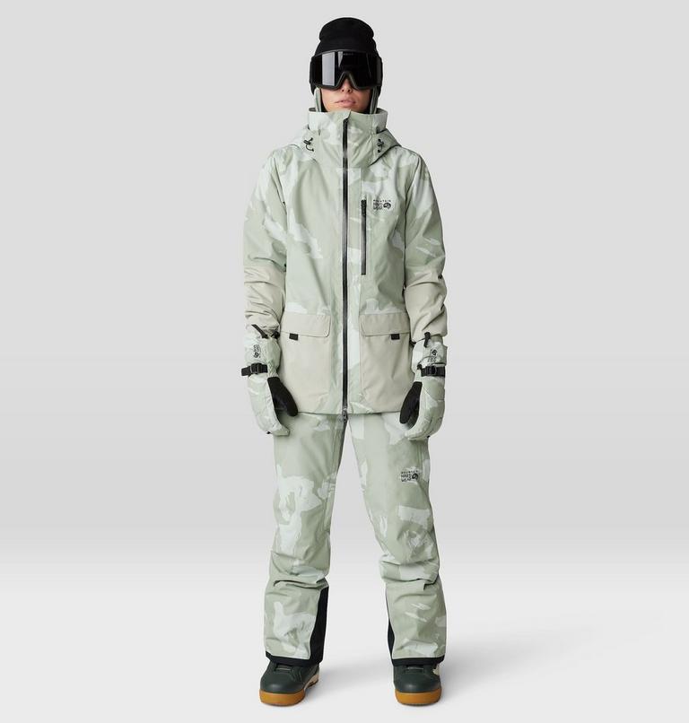Women's Firefall Insulated Pant, Color: White Sage Snowdrifts Print, image 12