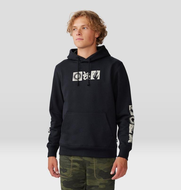 Chandail à capuchon Desert Check Homme, Color: Black, image 6