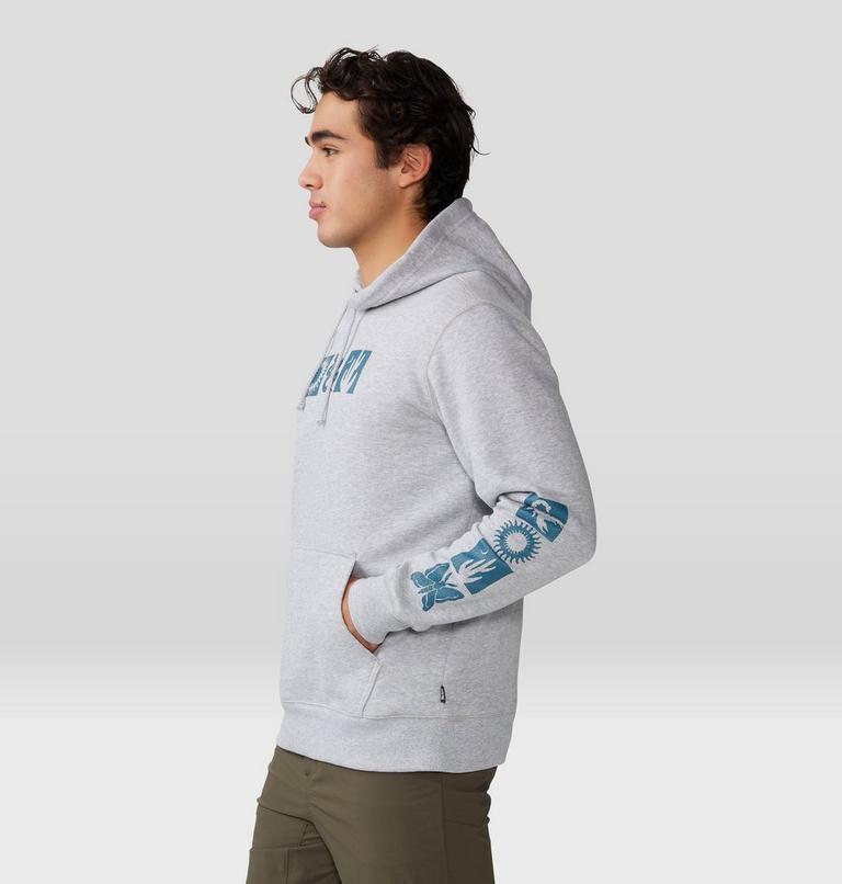 Men's Desert Check Pullover Hoody, Color: Hardwear Grey Heather, image 3