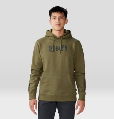 Men's Desert Check Pullover Hoody, Color: Combat Green, image 5