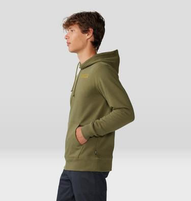 Men's Retro Climber Pullover Hoody, Color: Combat Green, image 3