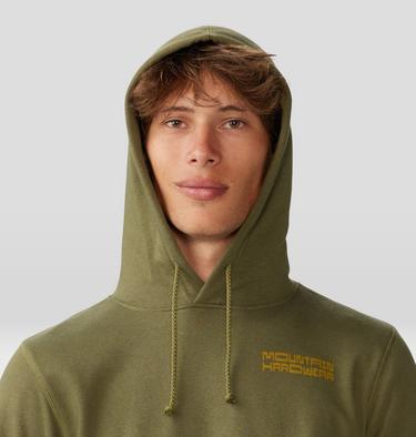 Men's Retro Climber Pullover Hoody, Color: Combat Green, image 4