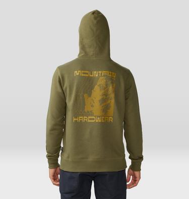 Men's Retro Climber Pullover Hoody, Color: Combat Green, image 2
