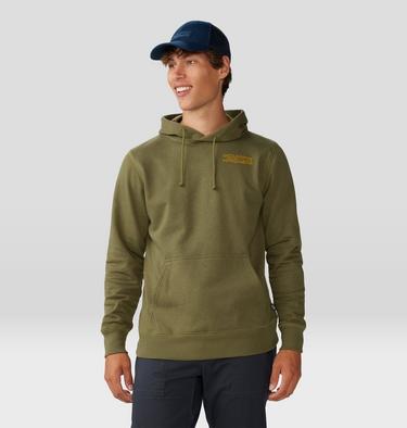 Men's Retro Climber Pullover Hoody, Color: Combat Green, image 1
