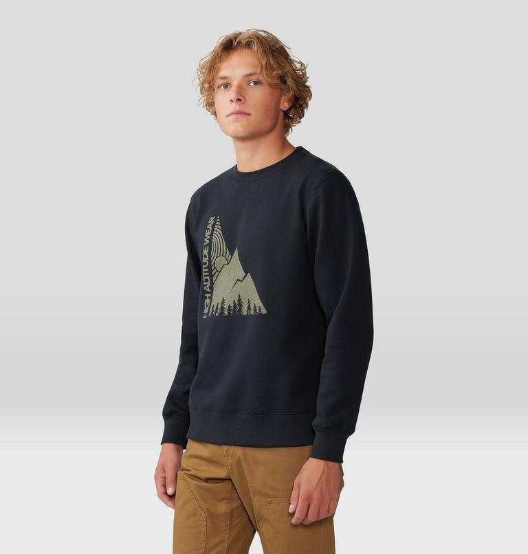 Chandail à col rond Jagged Peak Homme, Color: Black, image 5