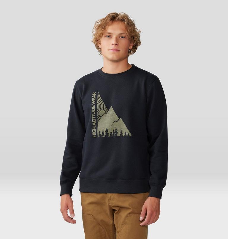 Chandail à col rond Jagged Peak Homme, Color: Black, image 1