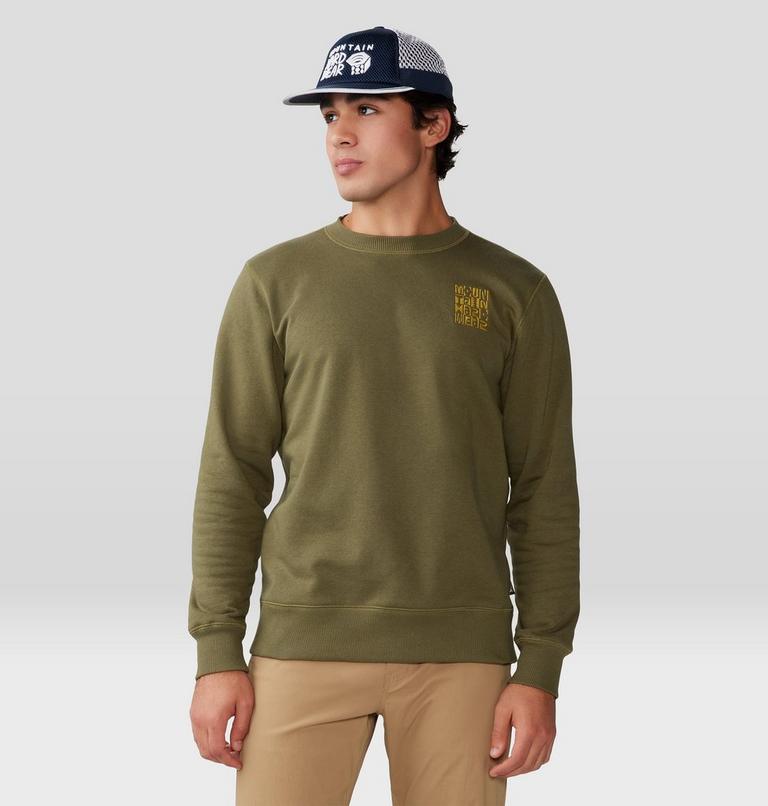 Chandail à col rond MHW Abstract Type Homme, Color: Combat Green, image 5