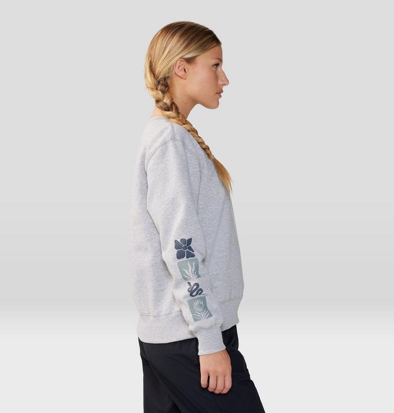 Women's Desert Check Pullover Crew, Color: Hardwear Grey Heather, image 5