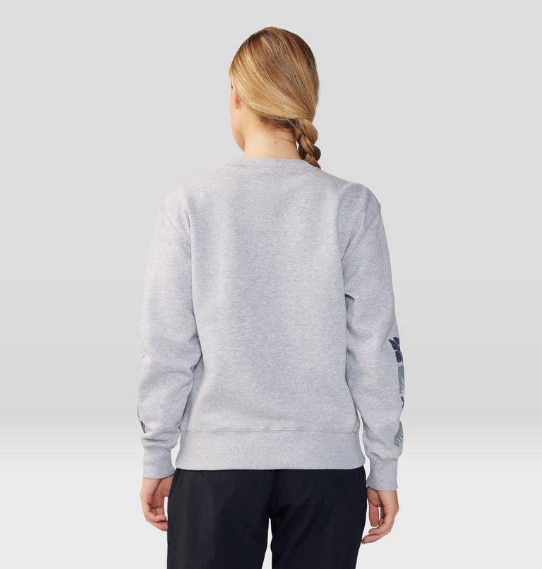 Women's Desert Check Pullover Crew, Color: Hardwear Grey Heather, image 2
